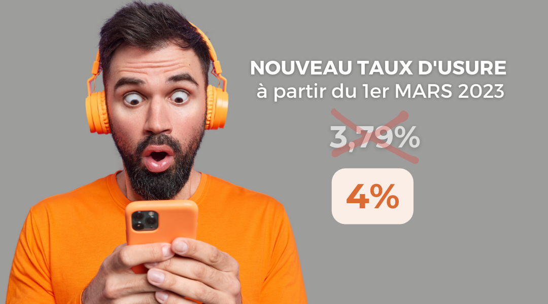 Taux d’usure : les taux plafonds pour emprunter en mars 2023